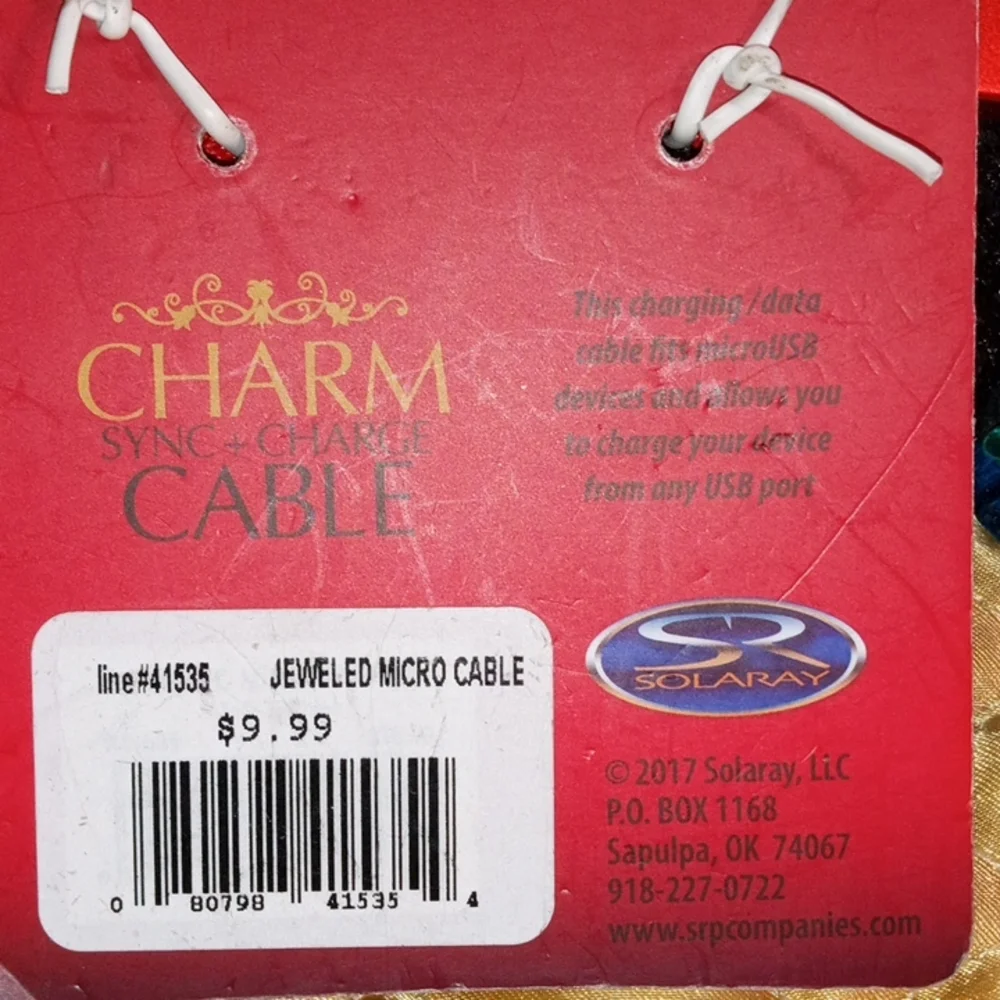 📶 Charm Sync + Charge Cable Micro USB
